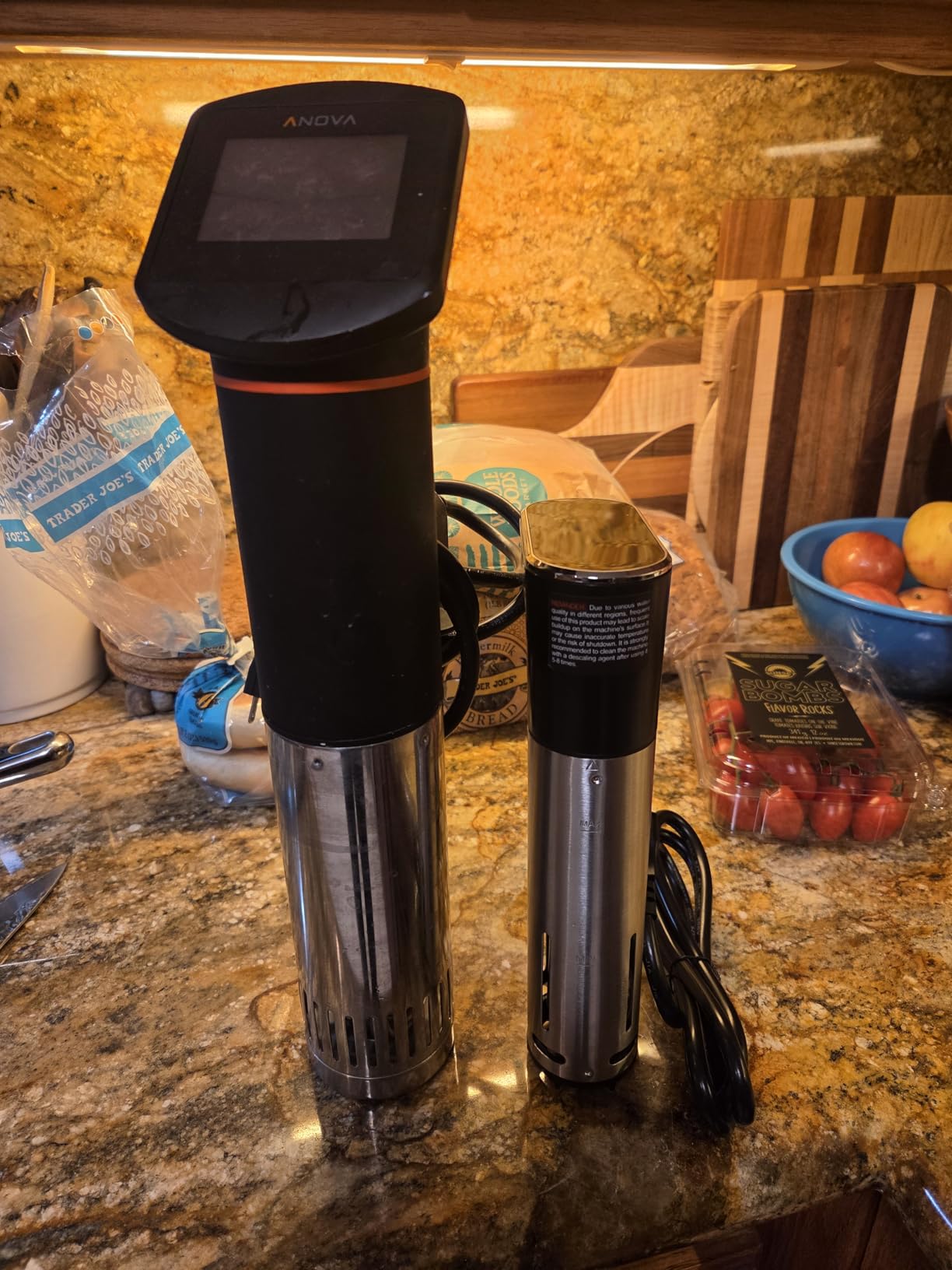 OUTOHOME WiFi Sous Vide Cooker,1300W Sous Vide Precision Machine | IPX7 waterproof ultra quiet unit, fast heating with smart APP timer & exclusive cooking recipes for daily household use customer photo 1