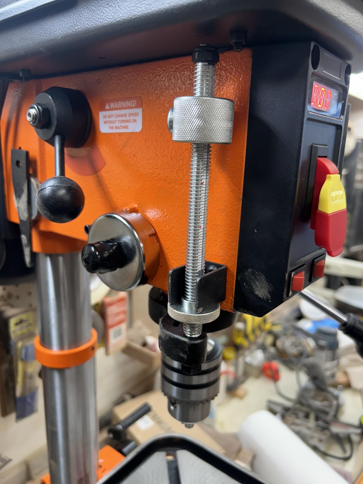 VEVOR 10-Inch Benchtop Drill Press, 5 Amp, 0.8 HP 600W Bench Drill Press, 530-3140 RPM Variable Speed, 0-45° Tilting Worktable, with Laser and LED Work Light customer photo 1