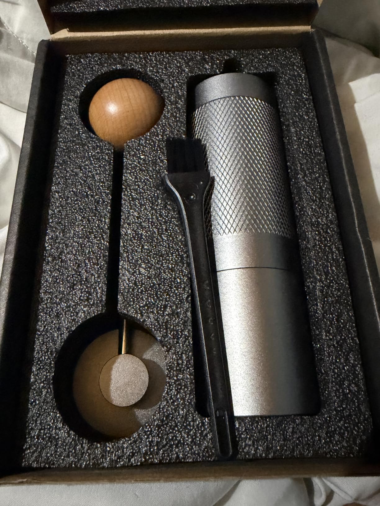 Pro Manual Coffee Grinder Stainless Steel Conical Burr With Adjustable Settings. Portable For Espresso, French press, Pour-over. All-metal, Plastic-free, Perfect For Travel camping customer photo 1