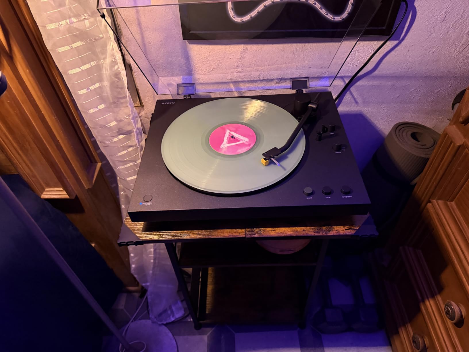 Sony PS-LX5BT Premium Wireless Bluetooth Turntable with Full Auto Playback | Included Audio Cable, Vinyl Record Player, Built-in Phono EQ, Wired & Wireless Connection, Premium Componentry, 2026 Model customer photo 1