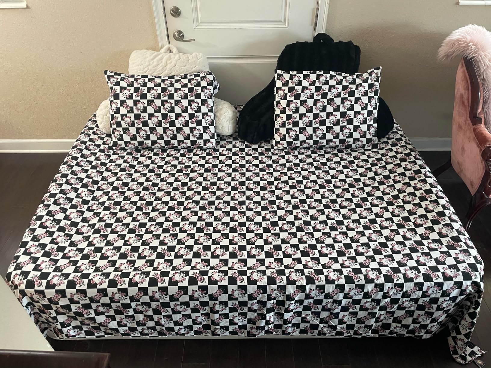 VOSSER Air Mattress Queen with Built in Pump, 18'' Raised Blow Up Bed, 800lb | Patented I Beam Blow Up Mattress, 40% Thicker PVC, Water/LeakProof, Flocked, 3Min Inflate, 10Yr Support, NonSlip Silent, Home Guests customer photo 1