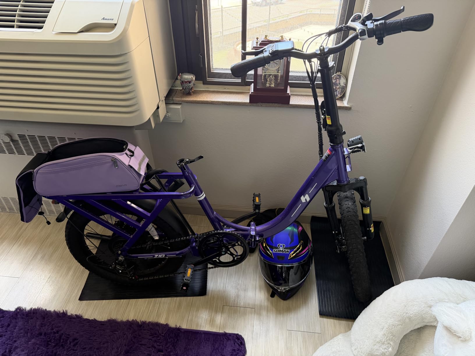 Mars Electric Bike for Adults, 20'' Fat Tire Folding Ebike with Peak 1200W Motor, 7 Speed 20+MPH, 48V 13.5Ah Removable Battery Max Range 55 Miles, Foldable Electric Bicycle customer photo 1