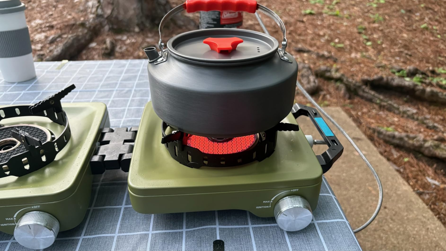 18-Piece Large Capacity Camping Cookware Set Aluminum Mess Kit | 2.8L main cooking pot 1.6L hot-water kettle 1.3L frying pan Uncoated aluminum surface Nested carry storage customer photo 1