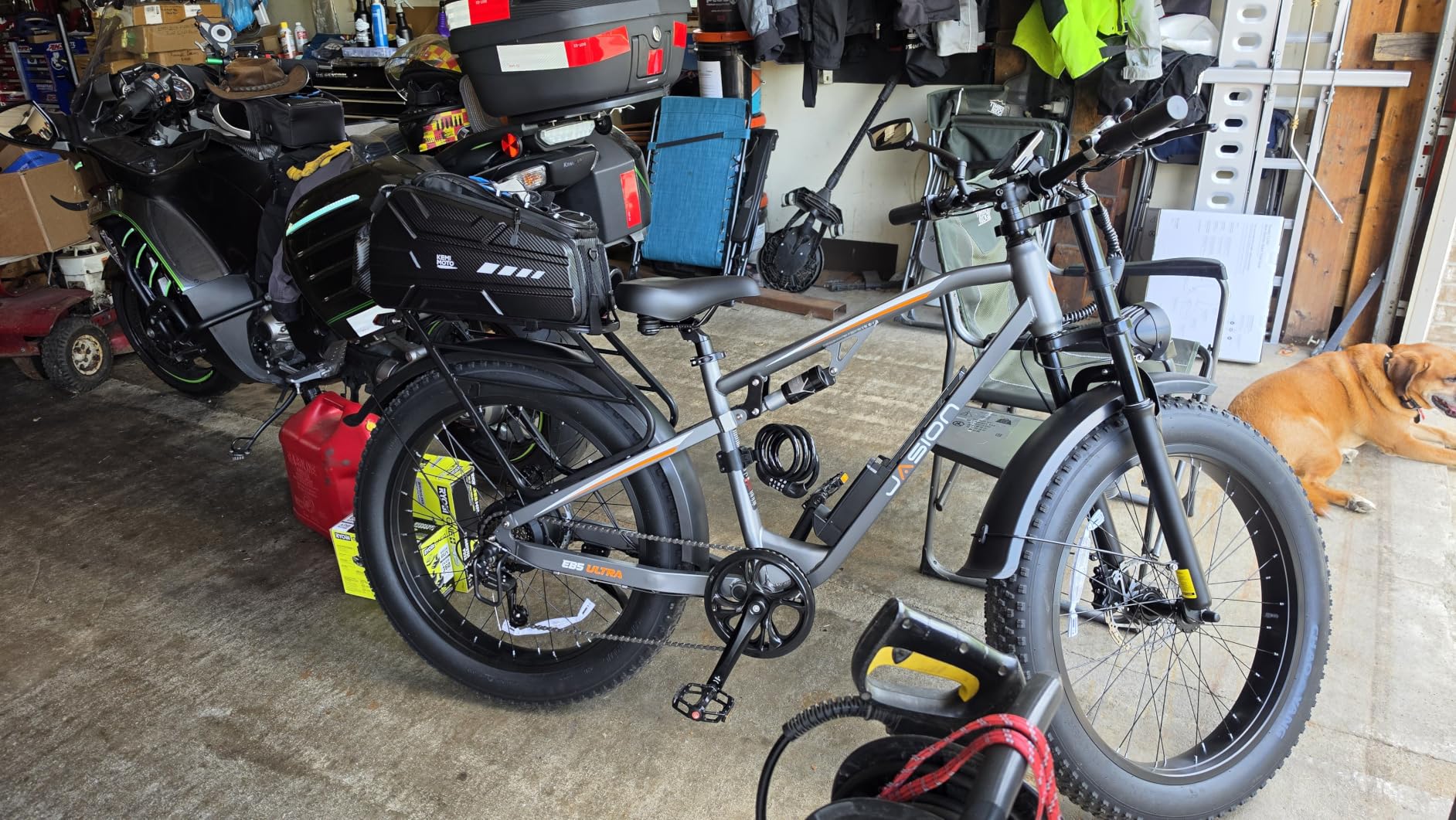 Jasion EB5 Ultra Electric Bike for Adults, Peak 2500W Ebike with 52V 20Ah (1040Wh) Battery, Dual Suspension & Hydraulic Brakes, 26