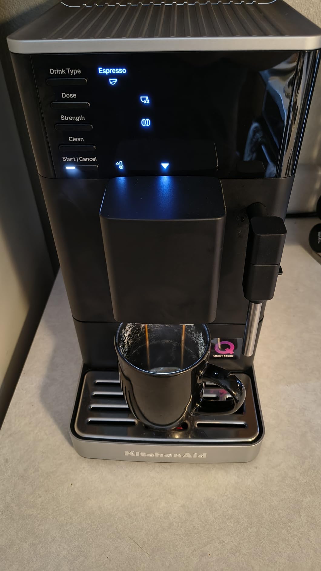 KitchenAid Fully Automatic Espresso Machine KF2 With Iced Coffee, KES8452 | 6 Hot and Iced Coffee Options, Built-In Grinder, Integrated Steam Wand for Milk Frothing, Black Matte customer photo 2