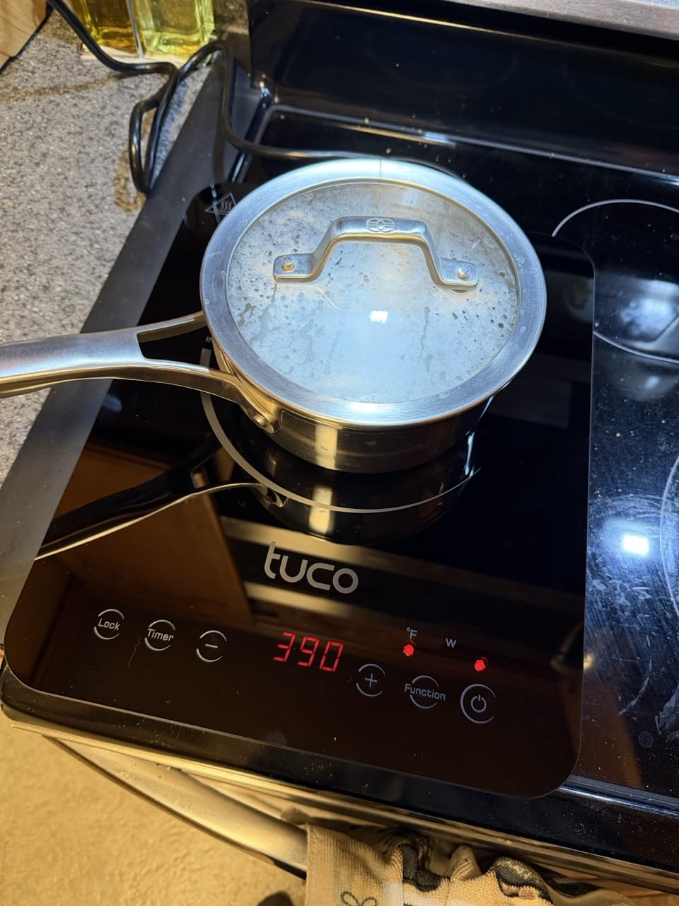 TUCO Portable Induction Cooktop Pro, Countertop Burner Hot Plate, 24-Hour Timer, 1800W, Shatter-Proof Ceramic Glass, LCD Touch, Child & Overheat Protection, ETL Certified, 20 Cooking Modes customer photo 2