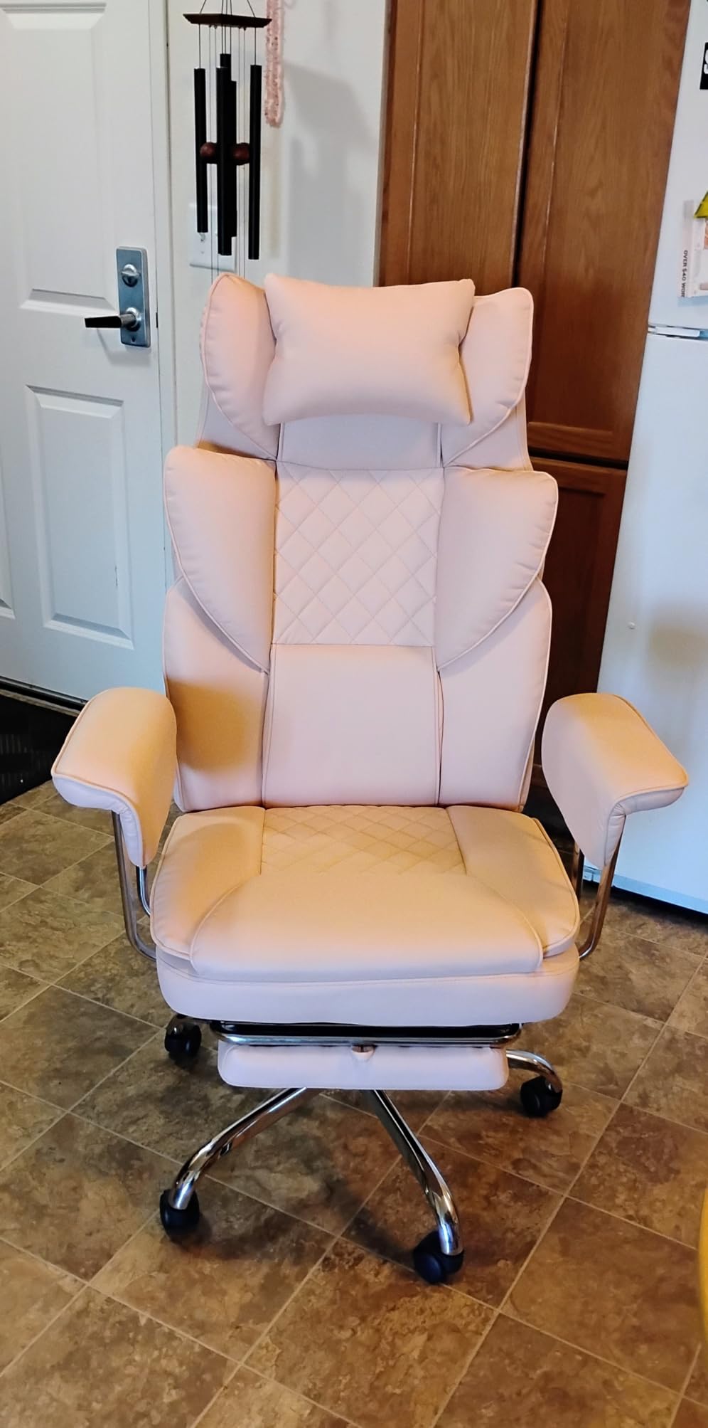 NEO CHAIR Big & Tall Leather Office Chair, High Back, Lumbar Support, Black | Gaming Chair for Adults and Computer Use, Reclining Office Chair with Foot Rest, Massage, Comfy Design and Heavy Duty Support customer photo 1