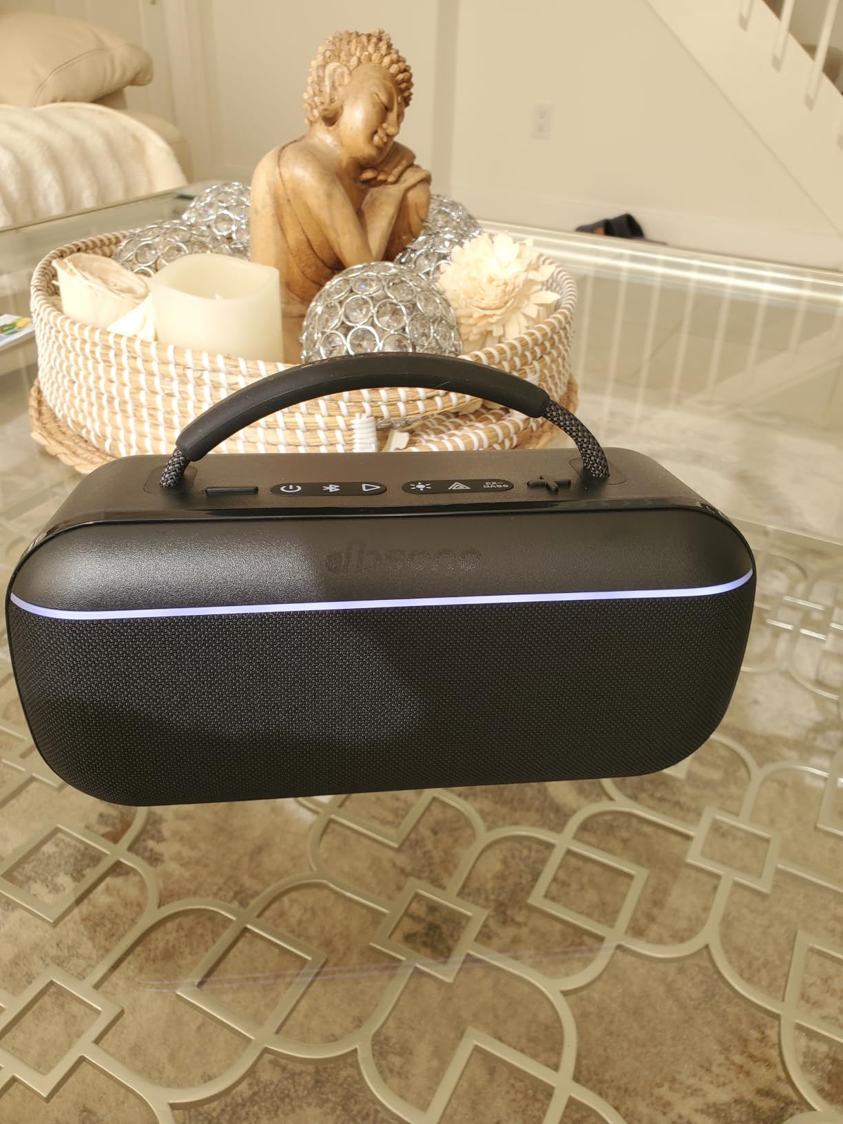 dbsono Portable Bluetooth Speaker Wireless, 100W Peak, Bluetooth 6.0, Black | SoundPulse 2.0, Bass Boost, USB-C Audio, Multi-Speaker Pairing, Waterproof, TWS stereo for indoor and outdoor listening customer photo 1