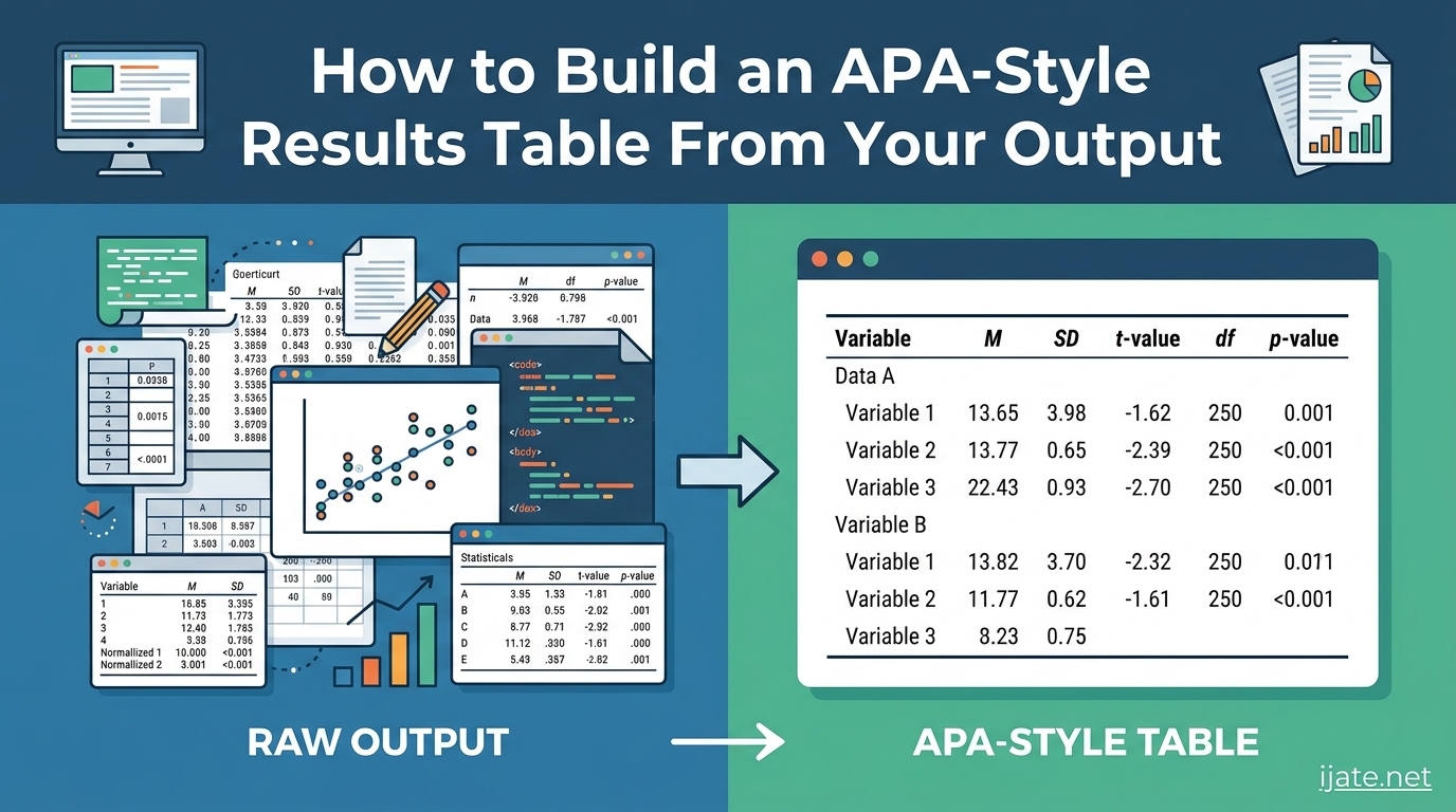 How to Build an APA-Style Results Table From Your Output