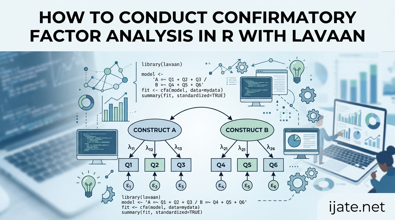 How to Conduct Confirmatory Factor Analysis in R with lavaan