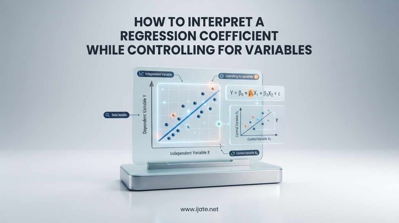 How to Interpret a Regression Coefficient While Controlling for Variables