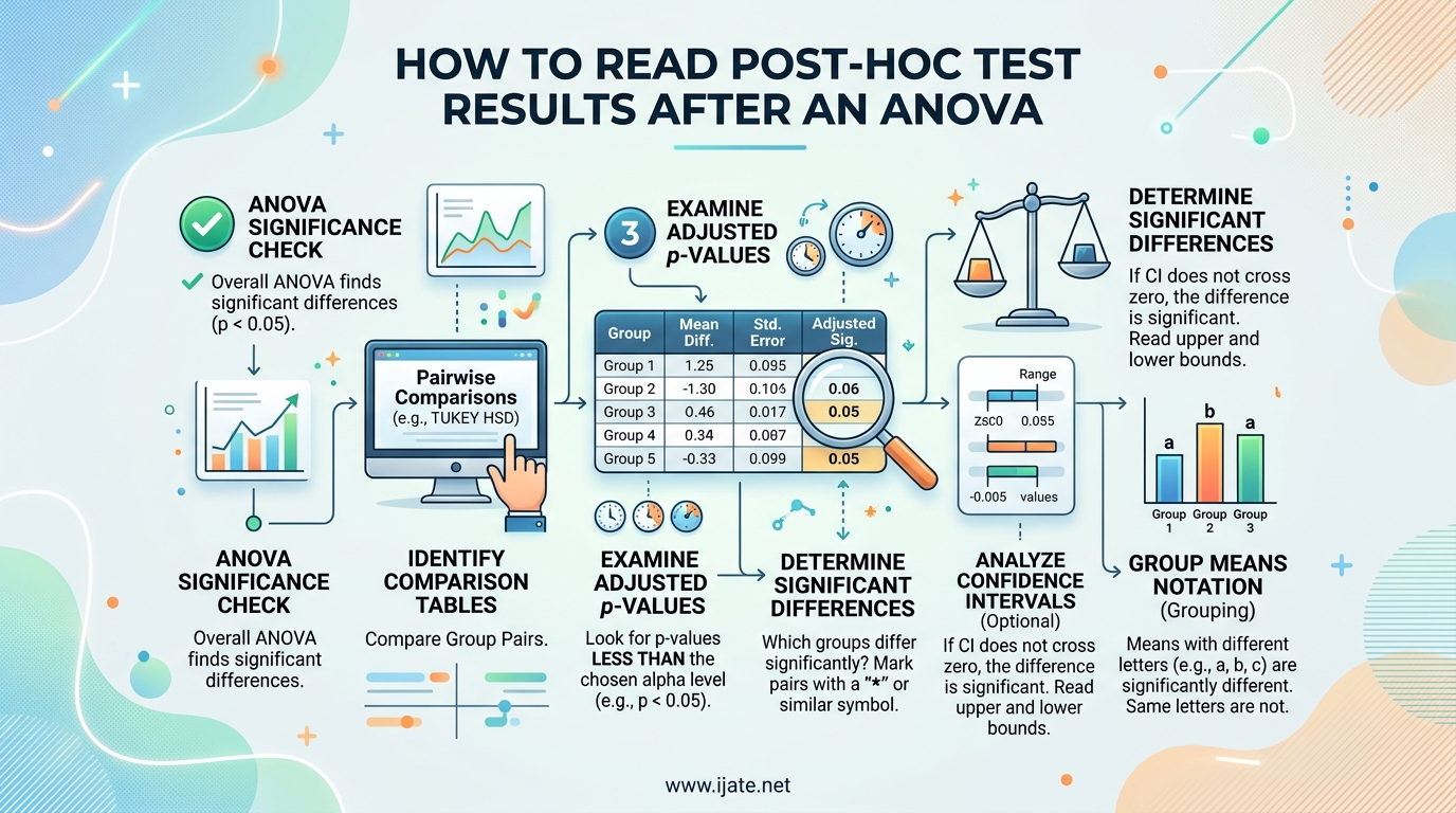 How to Read Post-Hoc Test Results After an ANOVA