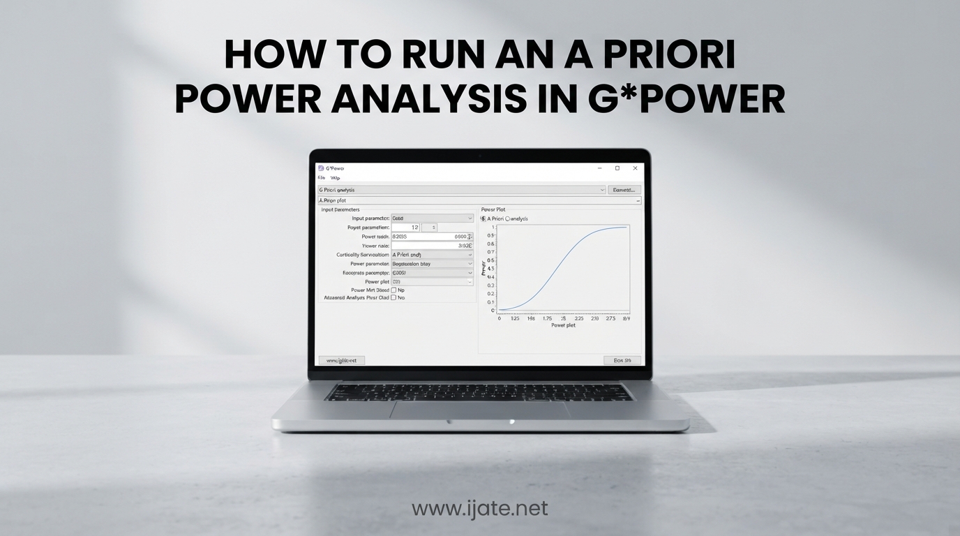 How to Run an A Priori Power Analysis in GPower