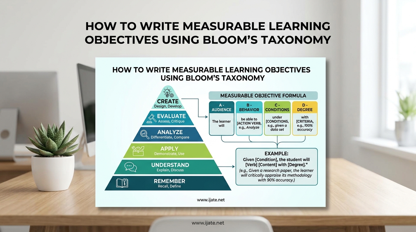 How to Write Measurable Learning Objectives Using Bloom's Taxonomy