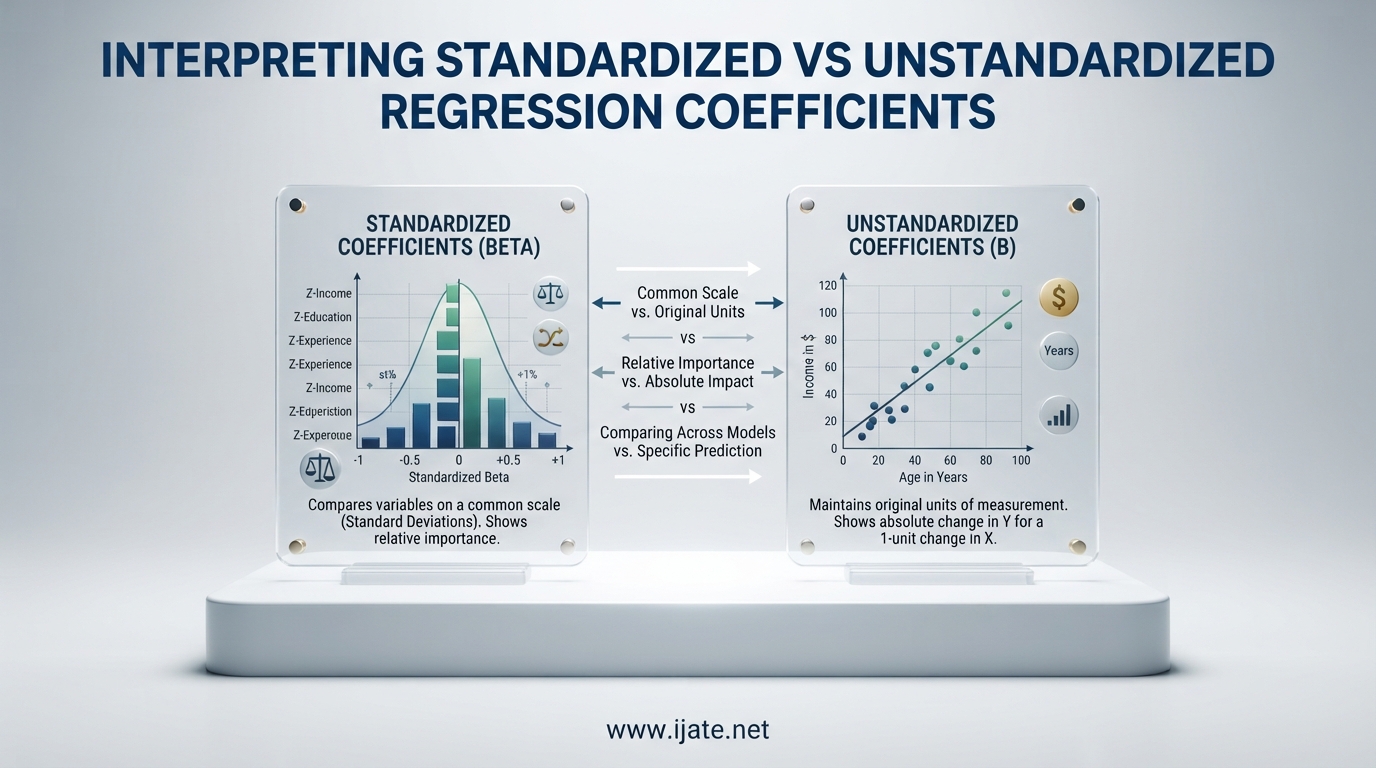 Interpreting Standardized vs Unstandardized Regression Coefficients