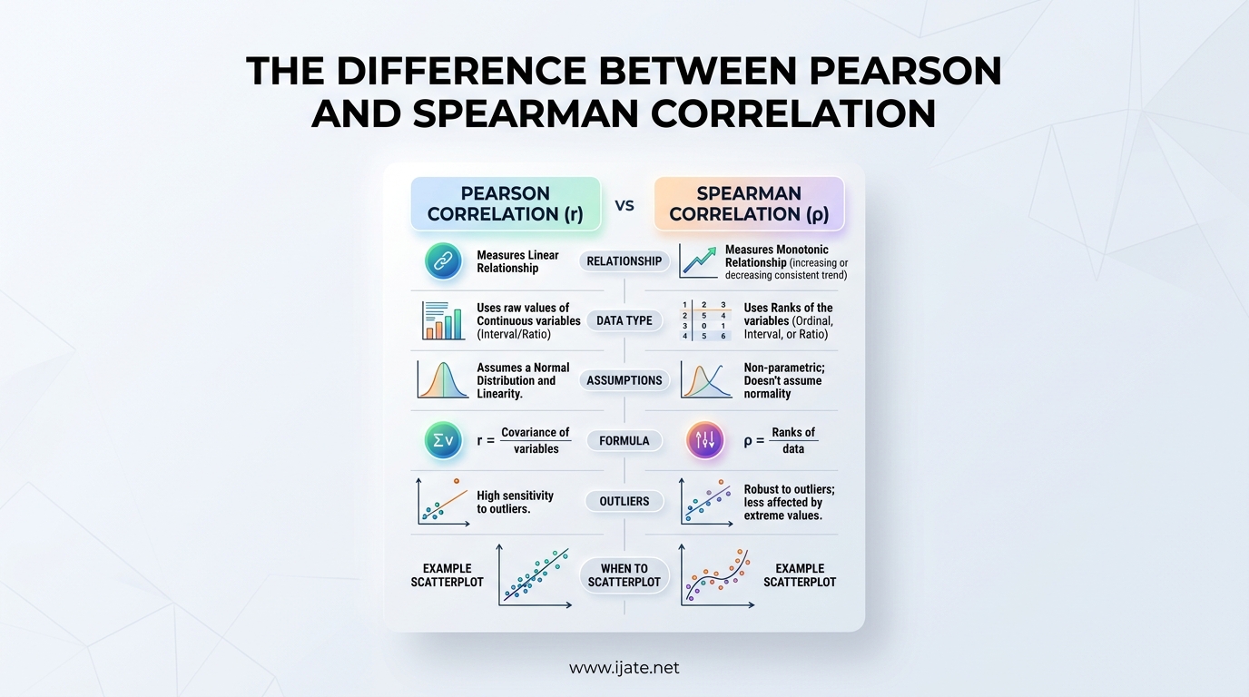 The Difference Between Pearson and Spearman Correlation