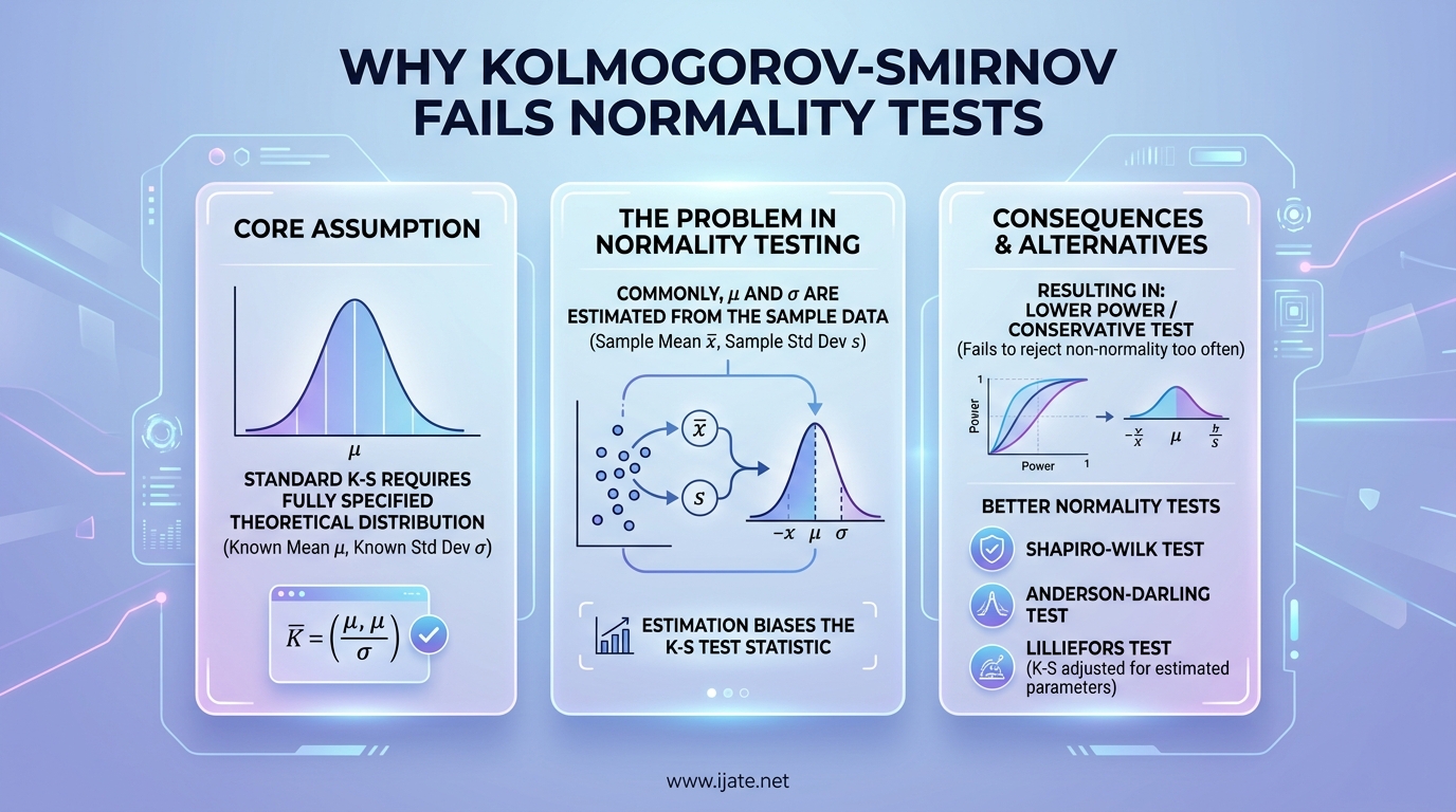 Why Kolmogorov-Smirnov Fails Normality Tests