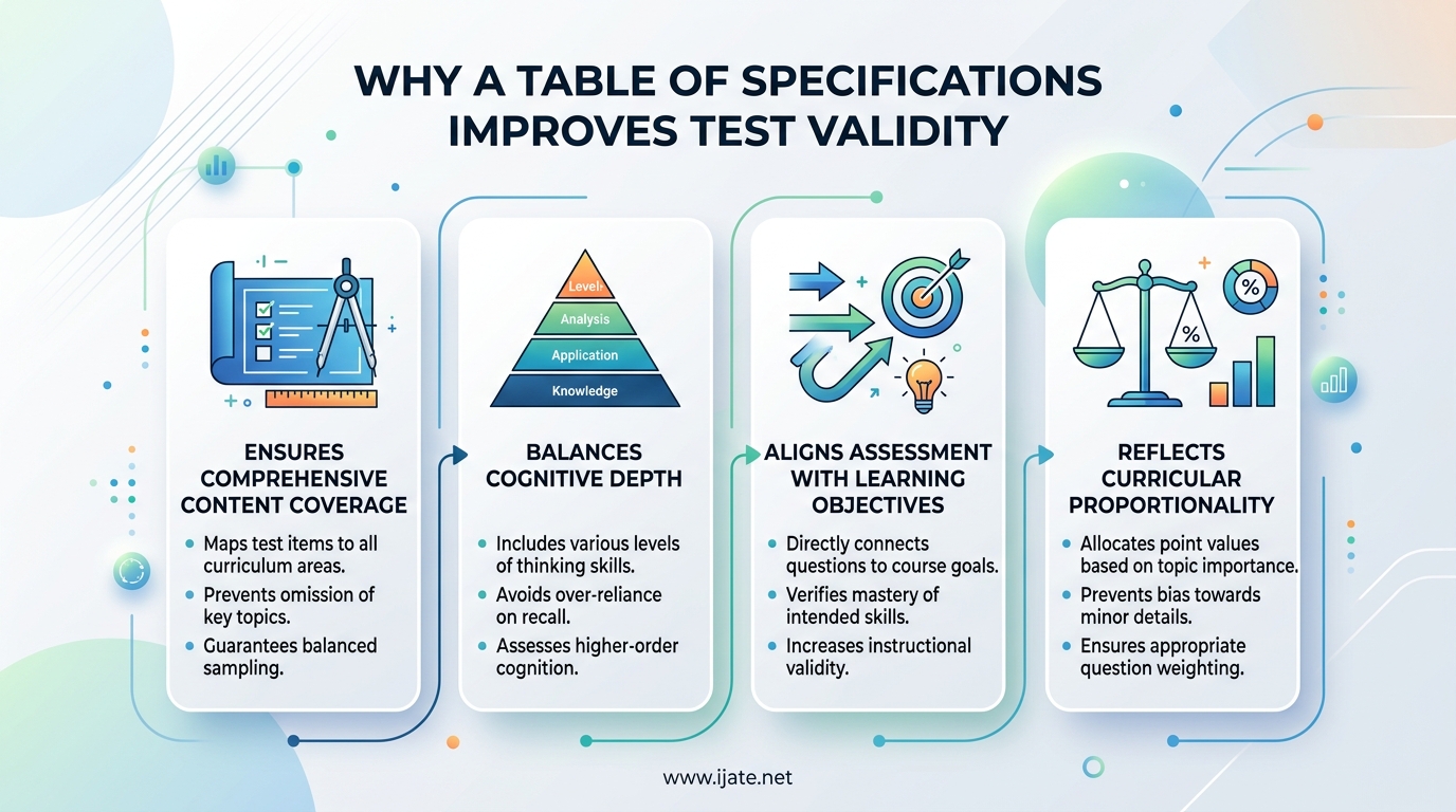 Why a Table of Specifications Improves Test Validity
