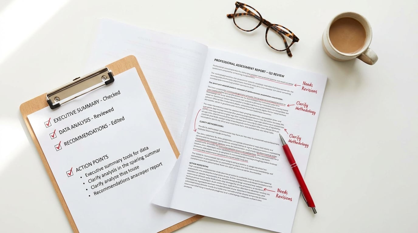 How to write an assessment report reviewers will accept