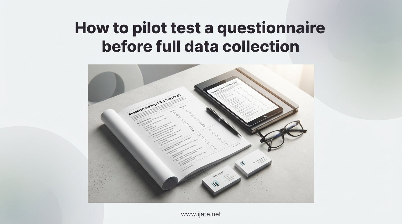 How to pilot test a questionnaire before full data collection
