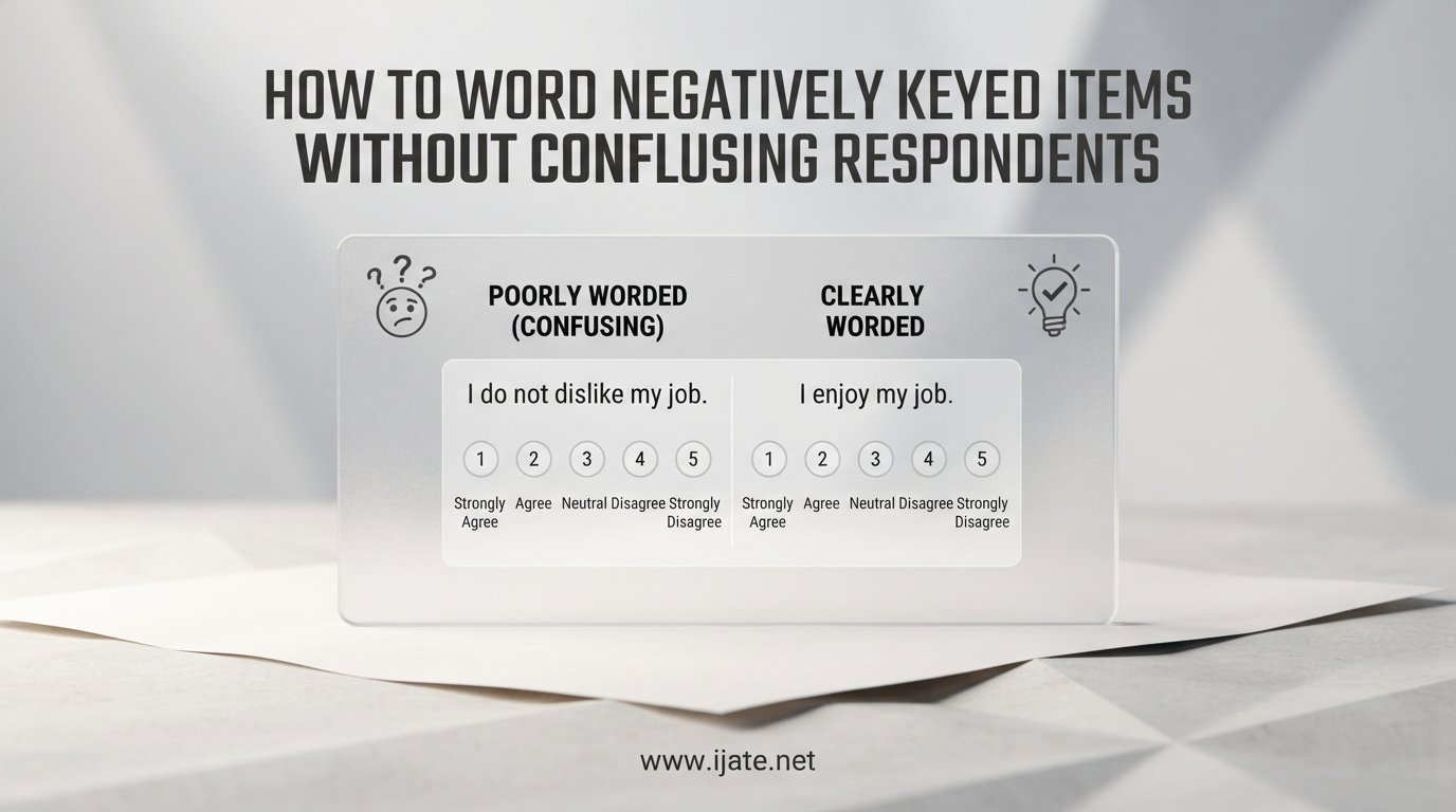 How to word negatively keyed items without confusing respondents