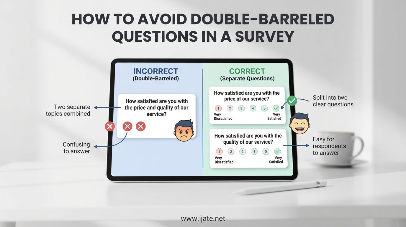 How to avoid double-barreled questions in a survey