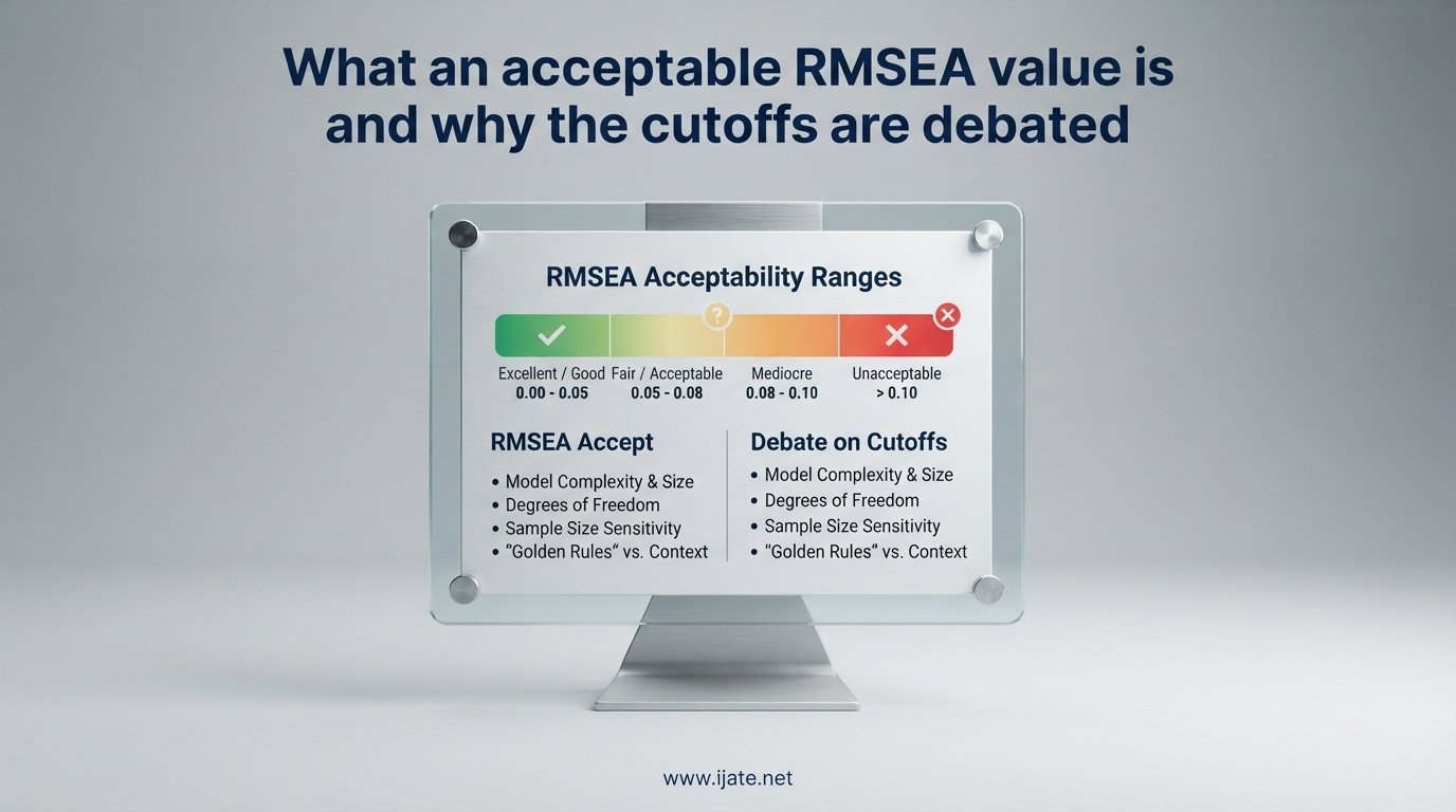 What an acceptable RMSEA value is and why the cutoffs are debated
