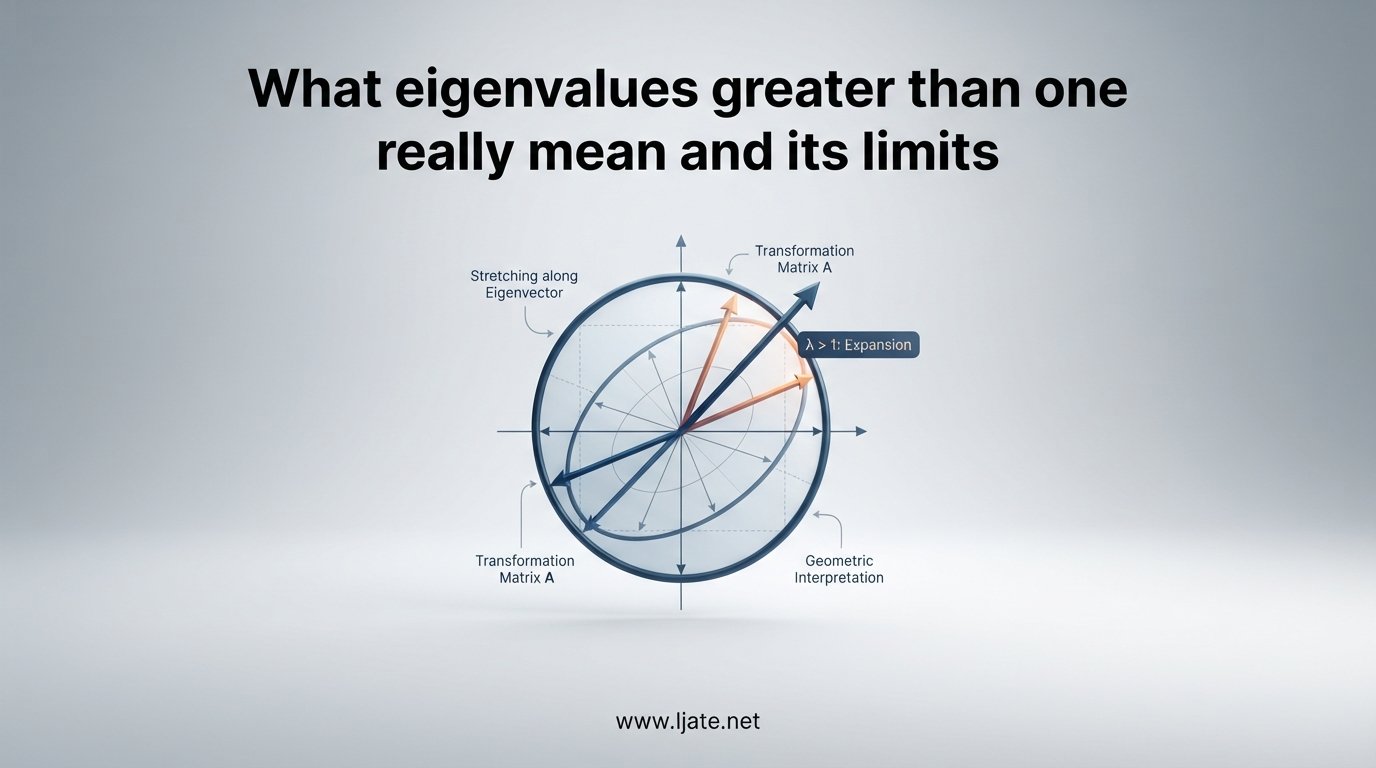 What eigenvalues greater than one really mean and its limits