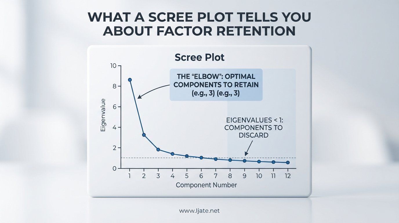 What a scree plot tells you about factor retention