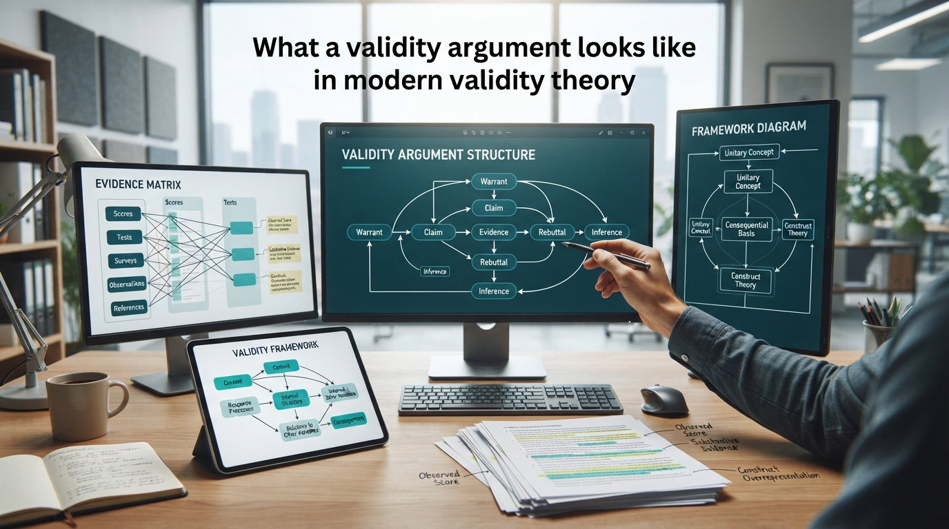What a validity argument looks like in modern validity theory