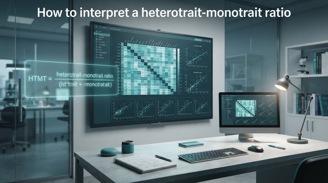 How to interpret a heterotrait-monotrait ratio
