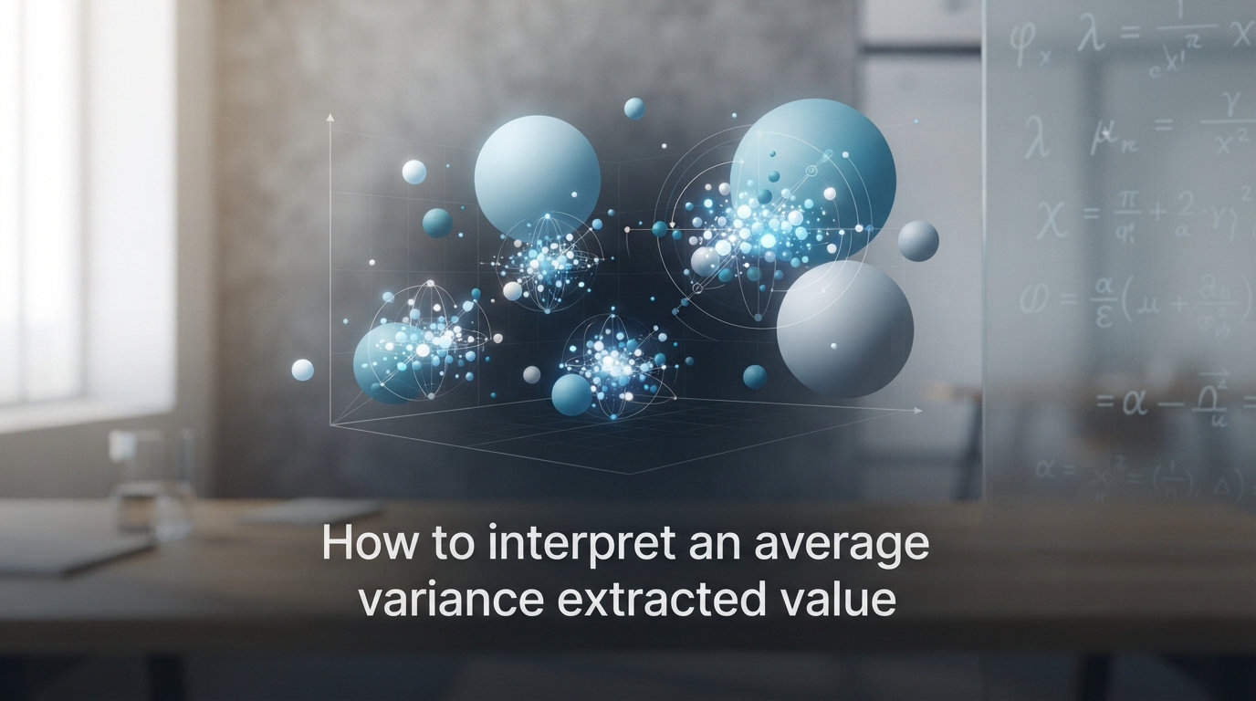 How to interpret an average variance extracted value