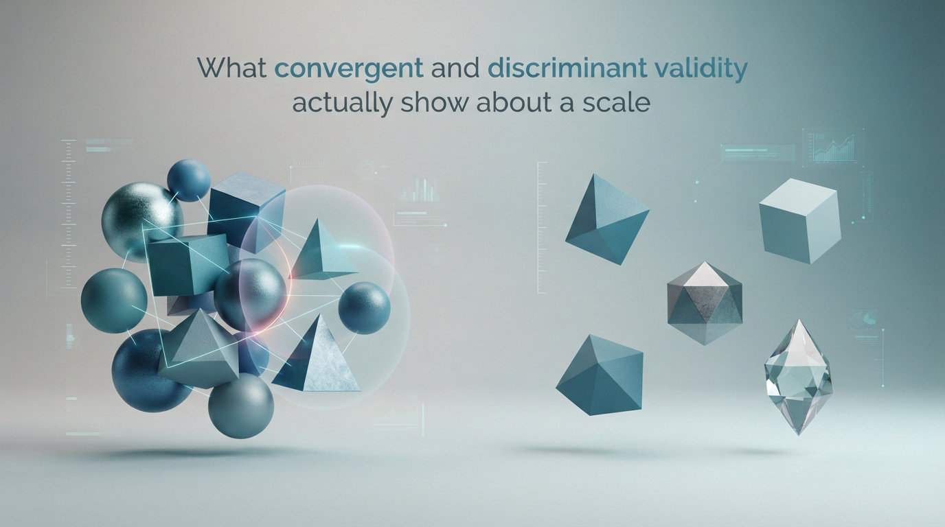 What convergent and discriminant validity actually show about a scale