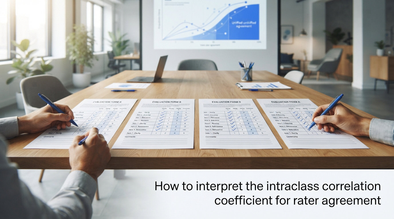 How to interpret the intraclass correlation coefficient for rater agreement