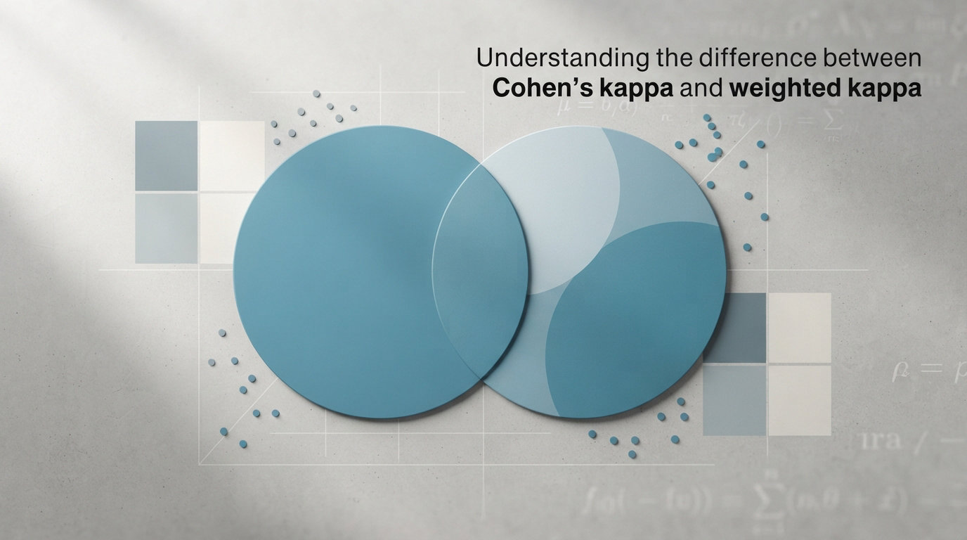 Understanding the difference between Cohen's kappa and weighted kappa