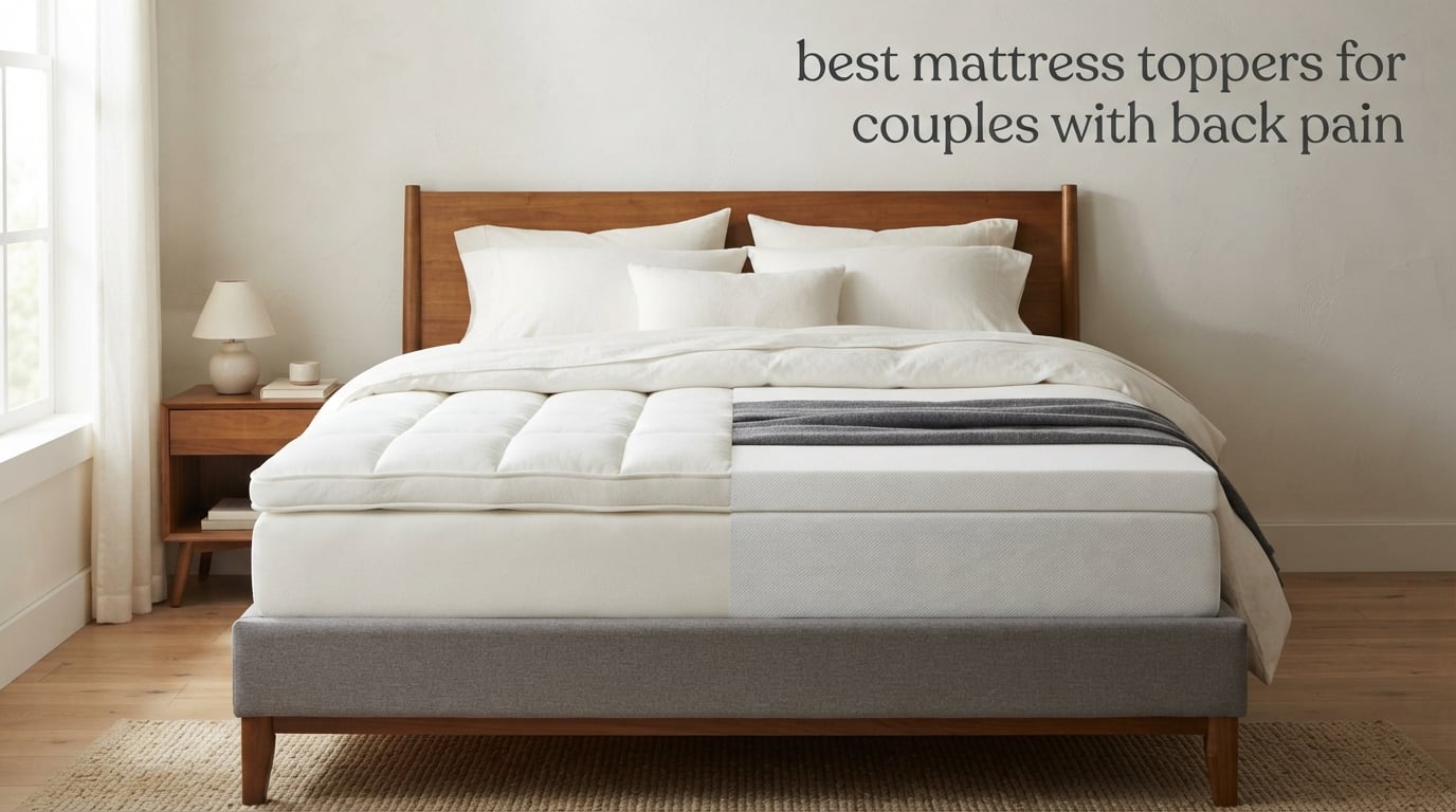 best mattress toppers for couples with back pain