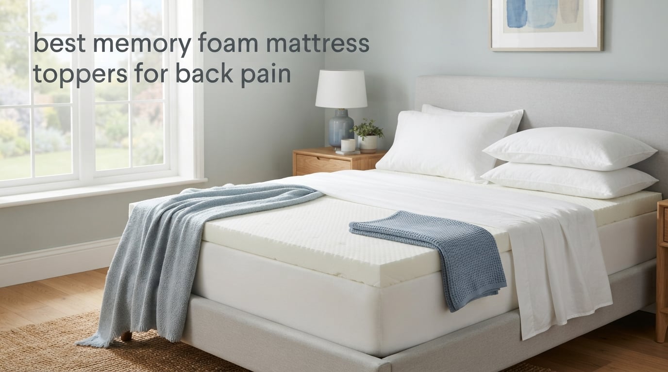 best memory foam mattress toppers for back pain