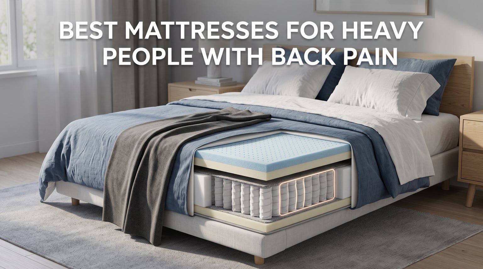 best mattresses for heavy people with back pain