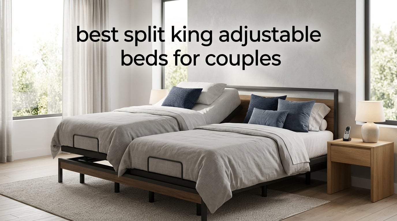 best split king adjustable beds for couples