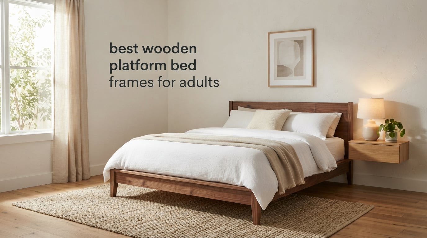 best wooden platform bed frames for adults
