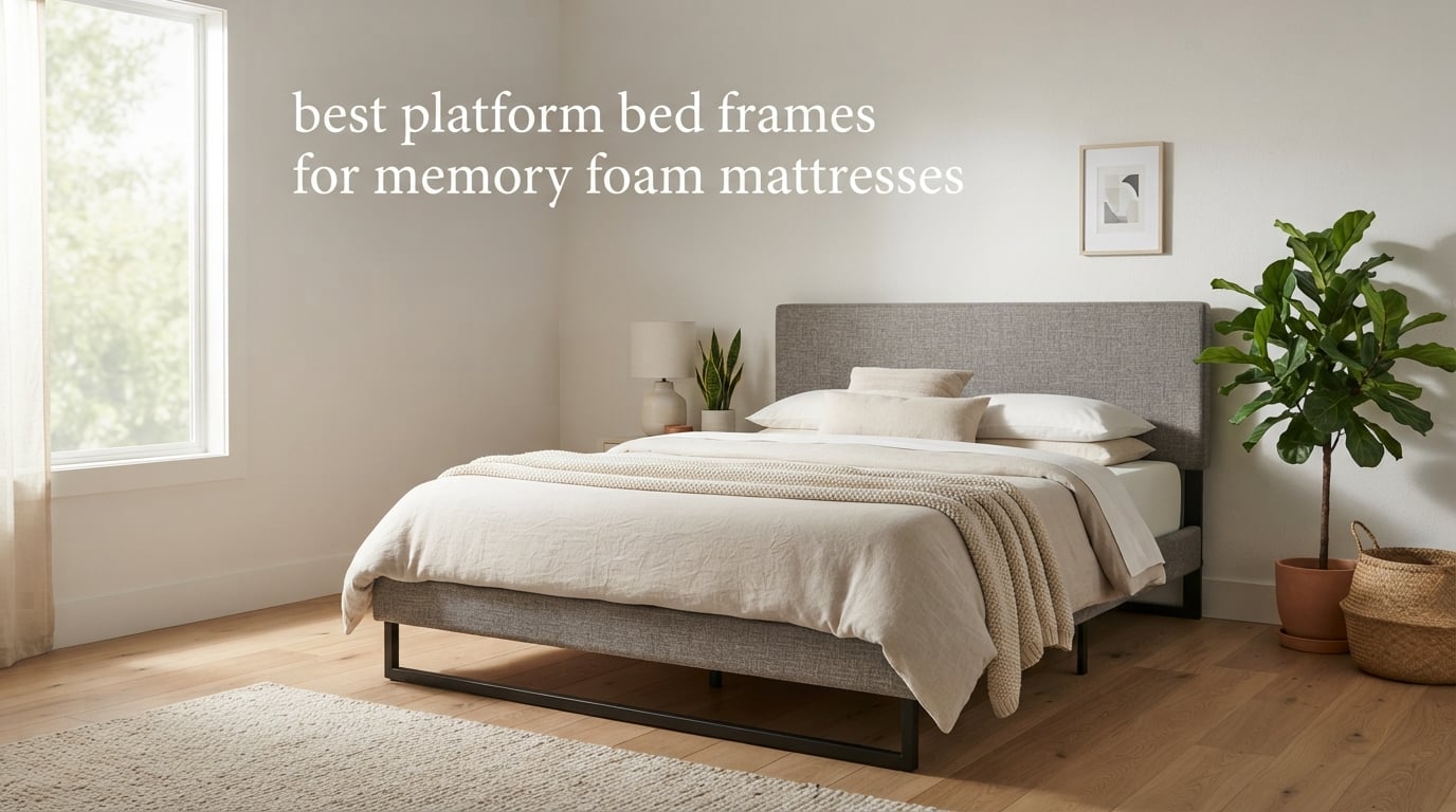 best platform bed frames for memory foam mattresses