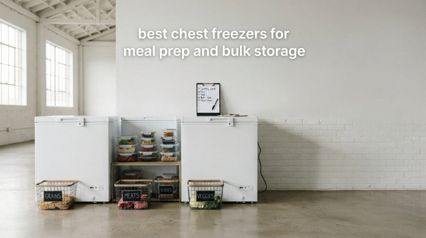 best chest freezers for meal prep and bulk storage