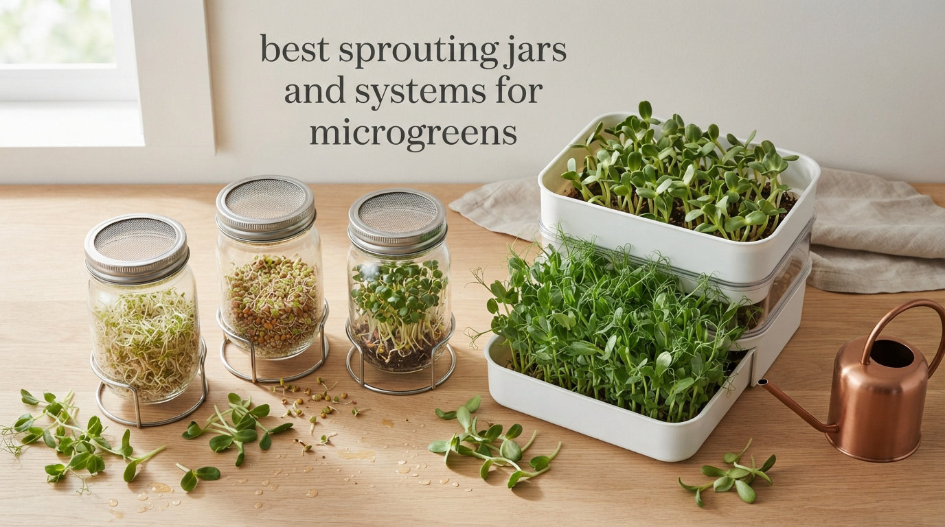 best sprouting jars and systems for microgreens