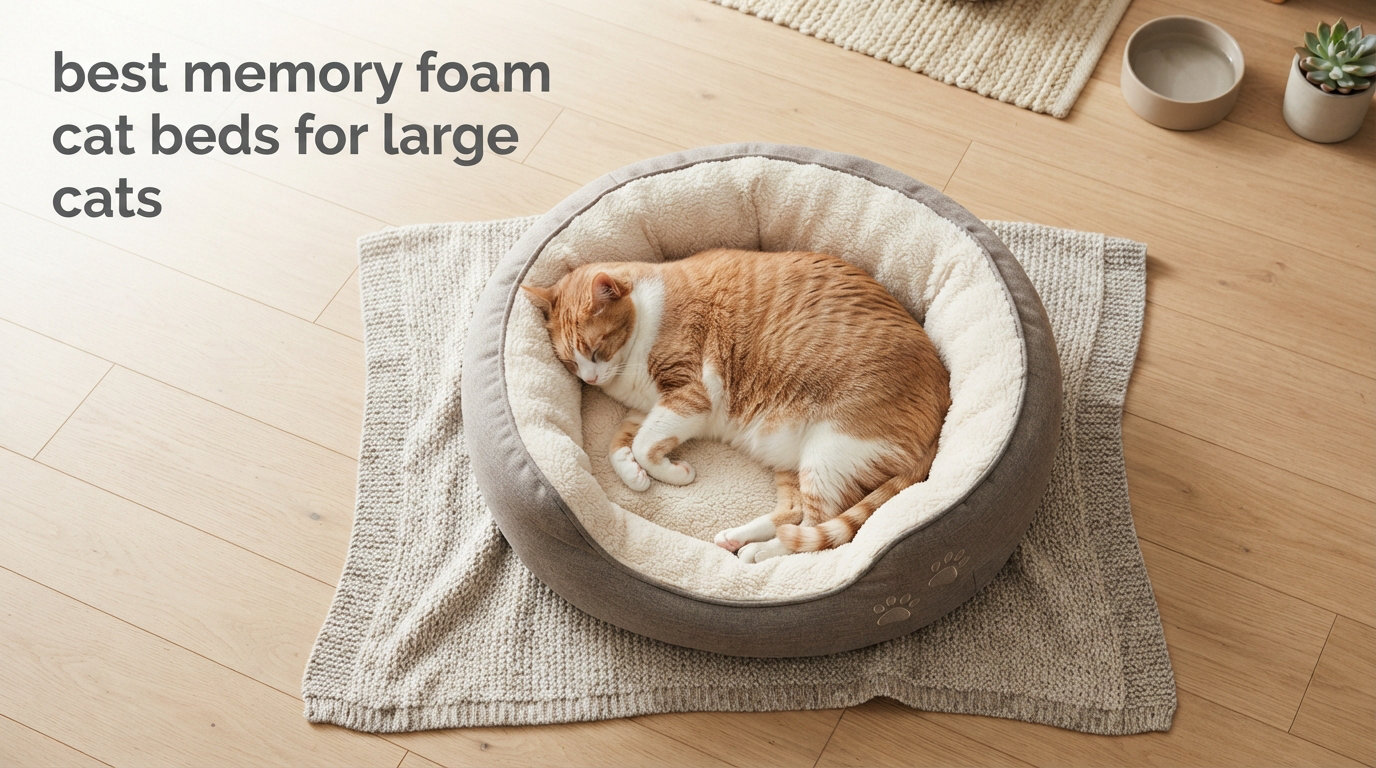 best memory foam cat beds for large cats