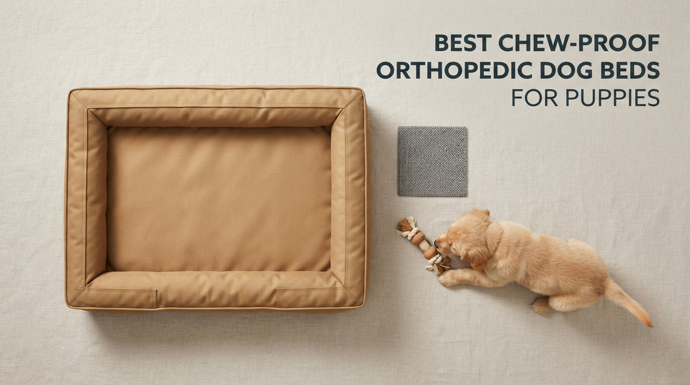 best chew-proof orthopedic dog beds for puppies