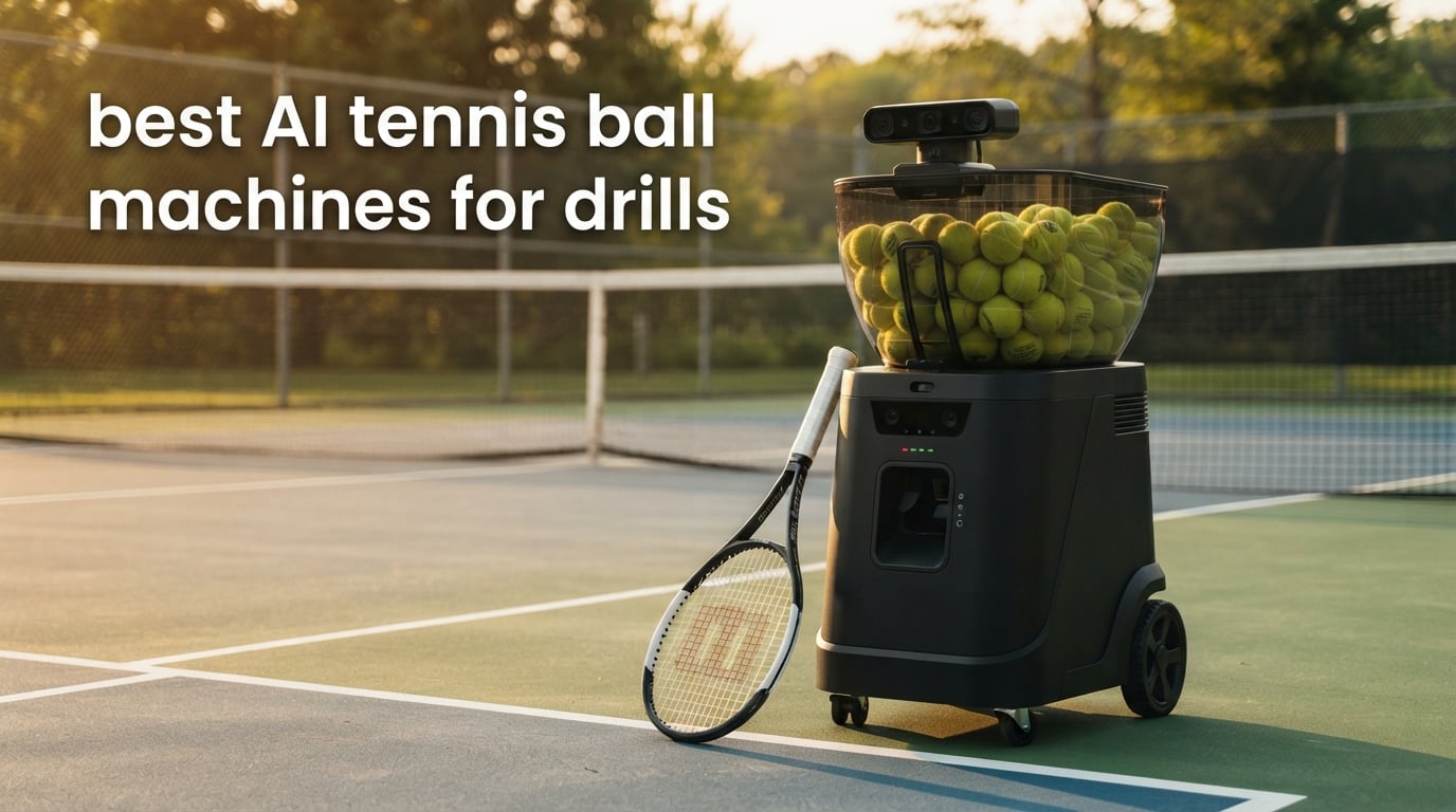 best AI tennis ball machines for drills