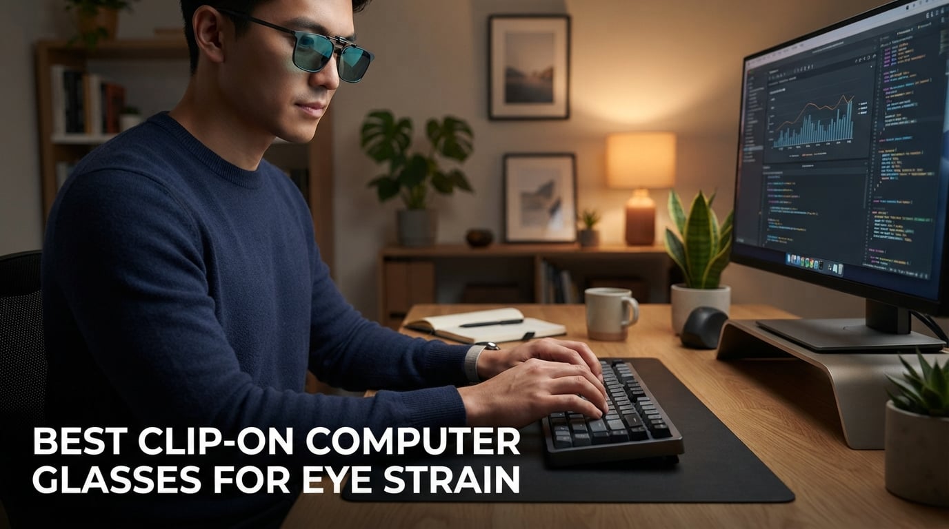 best clip-on computer glasses for eye strain