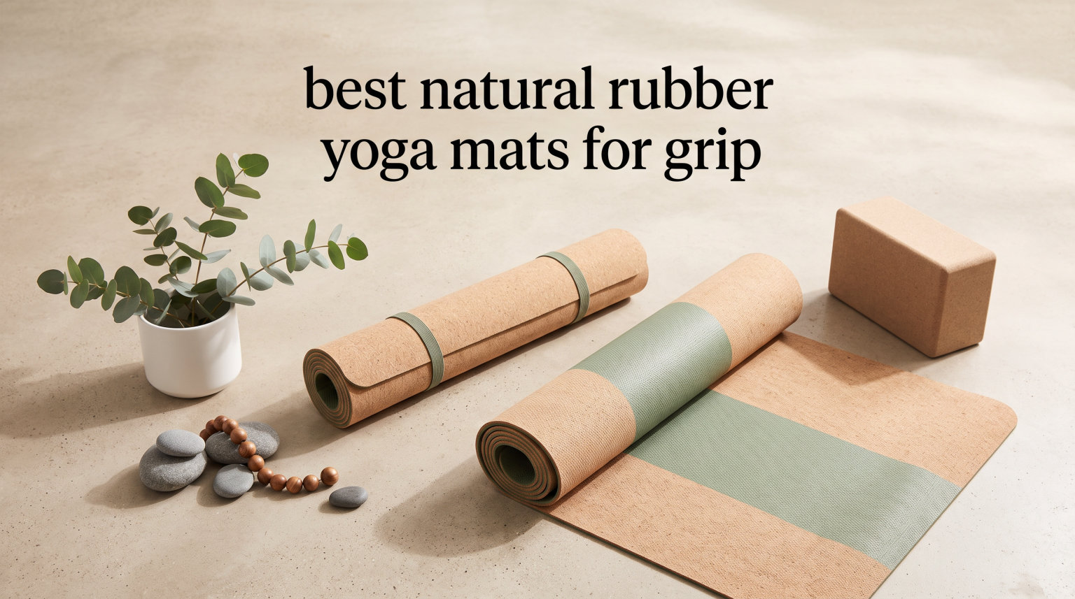 best natural rubber yoga mats for grip