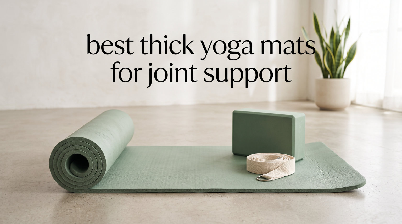 best thick yoga mats for joint support