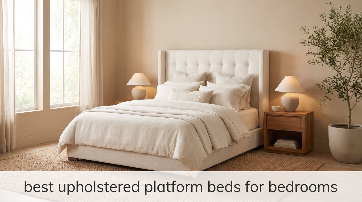 best upholstered platform beds for bedrooms